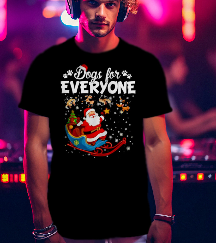 Dogs For Everyone Santa Claus Sled T-Shirt