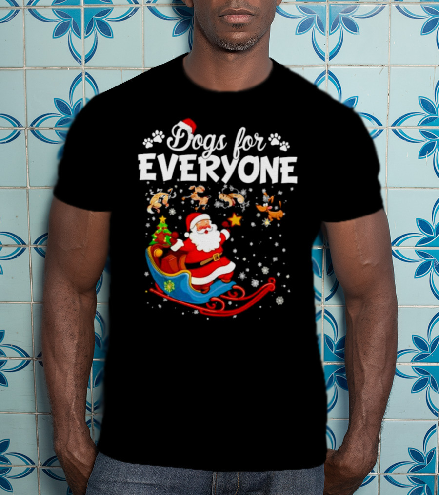 Dogs For Everyone Santa Claus Sled T-Shirt