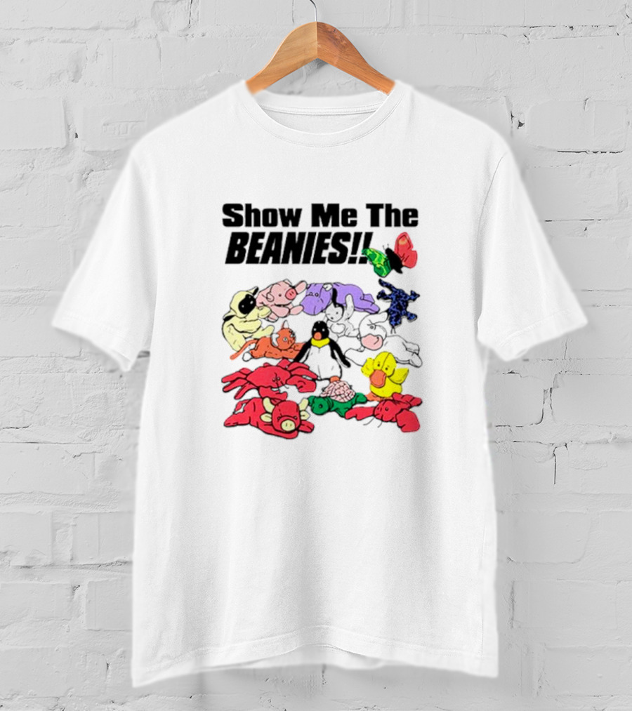 Show Me The Beanies Colorful Toy Collection T-Shirt