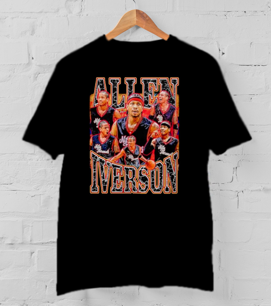 Allen Iverson Philadelphia 76ers Legend Iconic Basketball T-Shirt