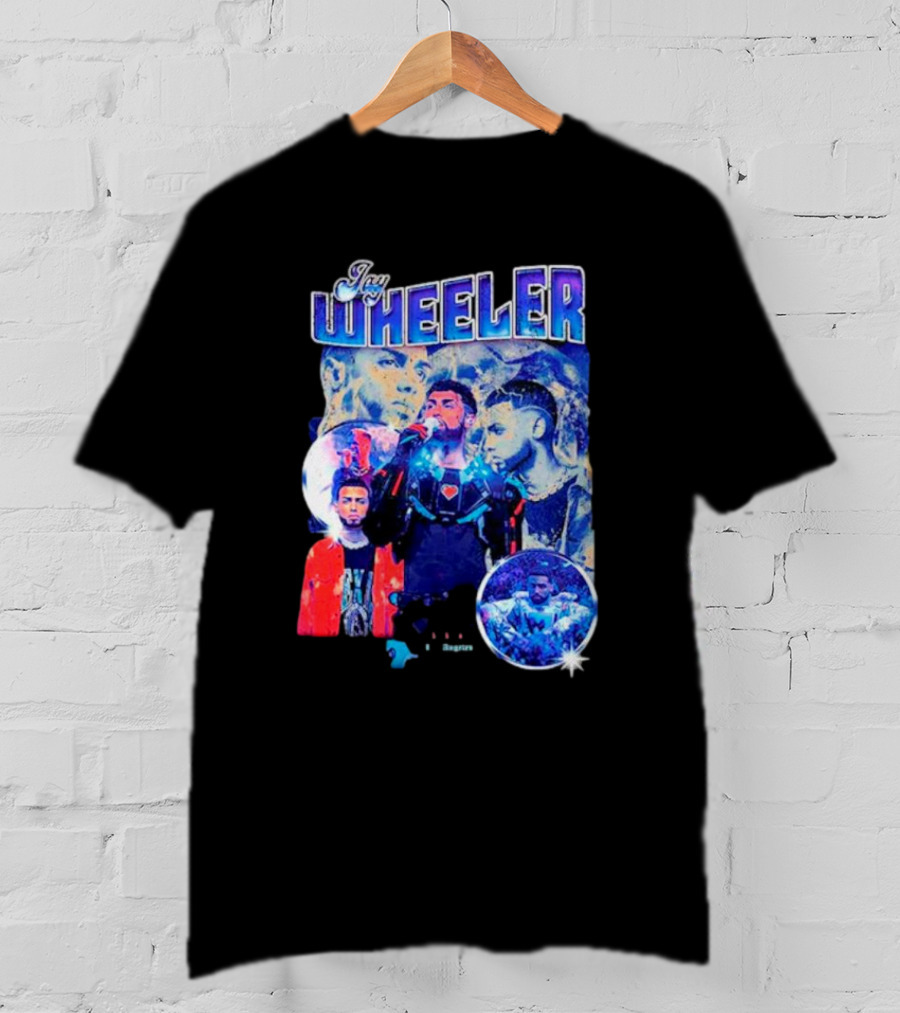 Jay Wheeler Multicolor Concert Collage And Portraits T-Shirt