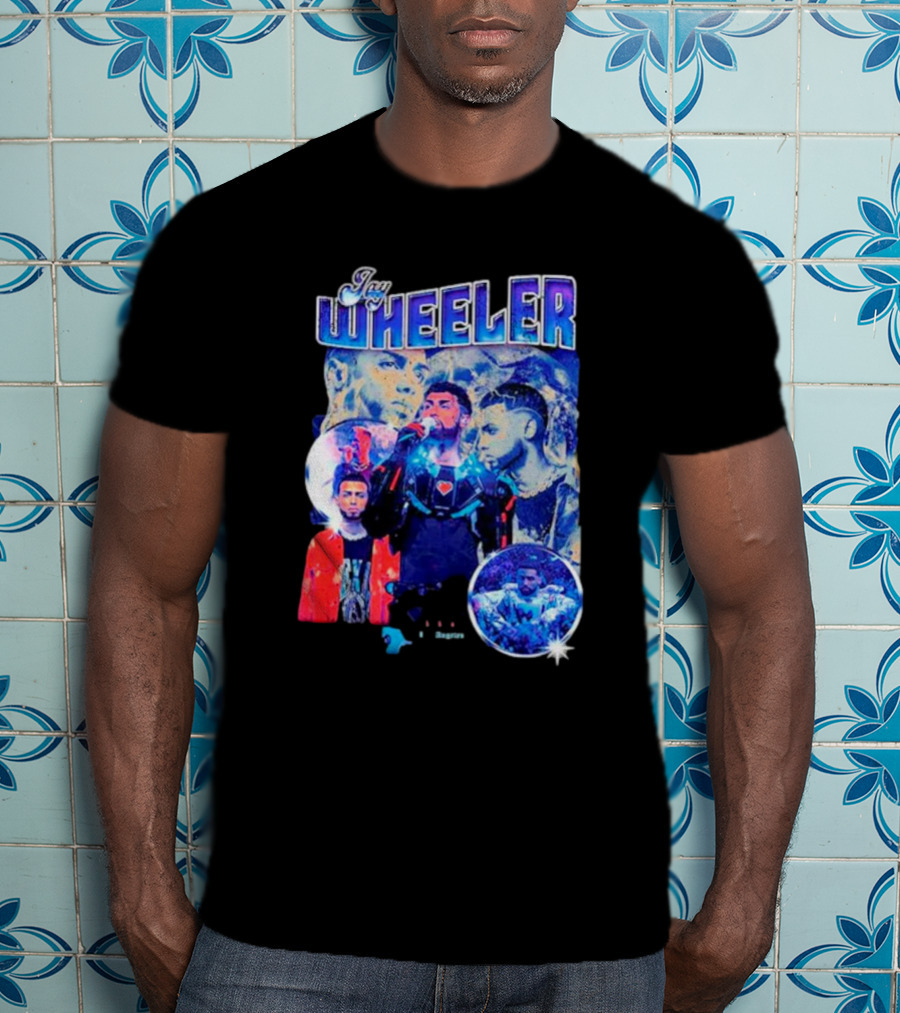 Jay Wheeler Multicolor Concert Collage And Portraits T-Shirt