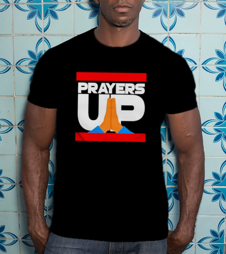 Prayers Up Hands Together T-Shirt