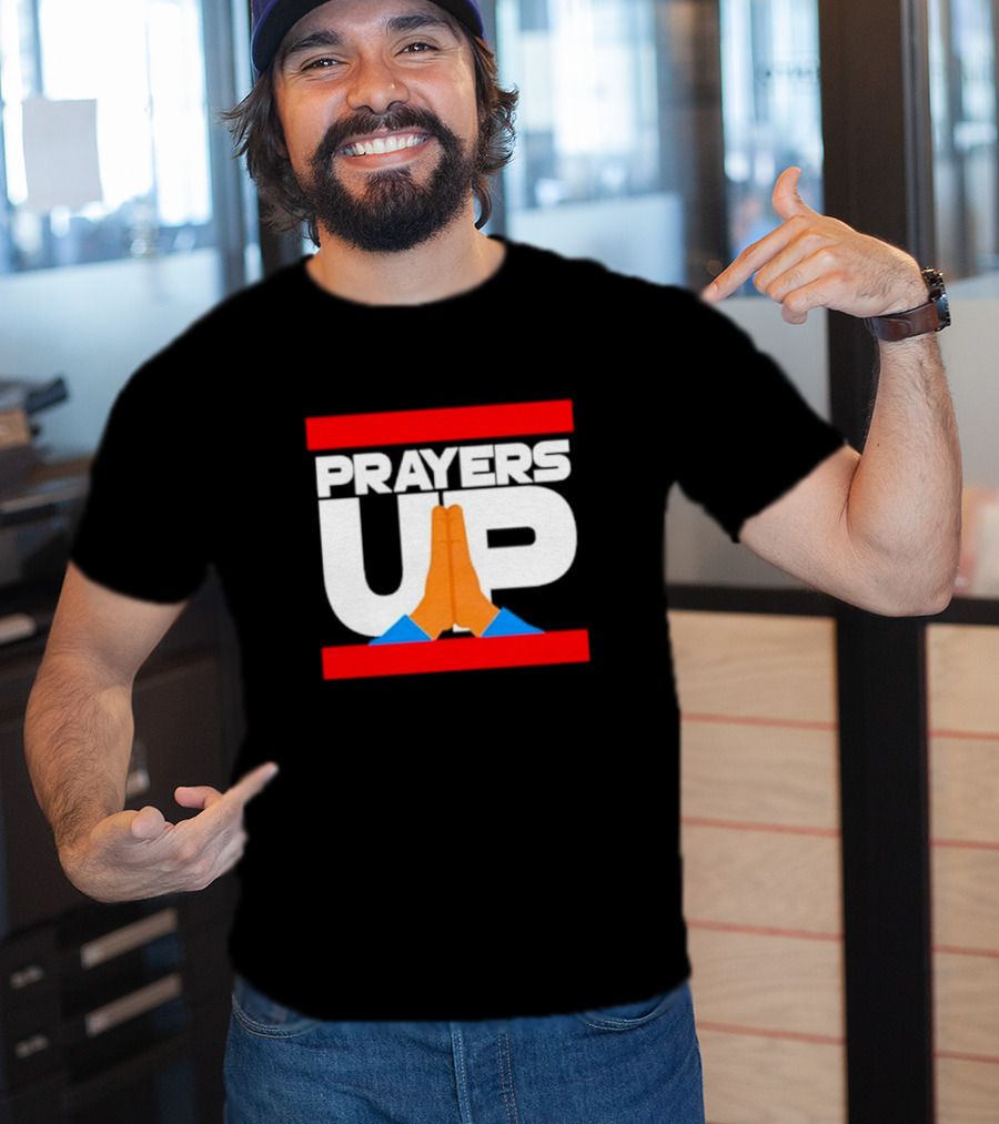 Prayers Up Hands Together T-Shirt