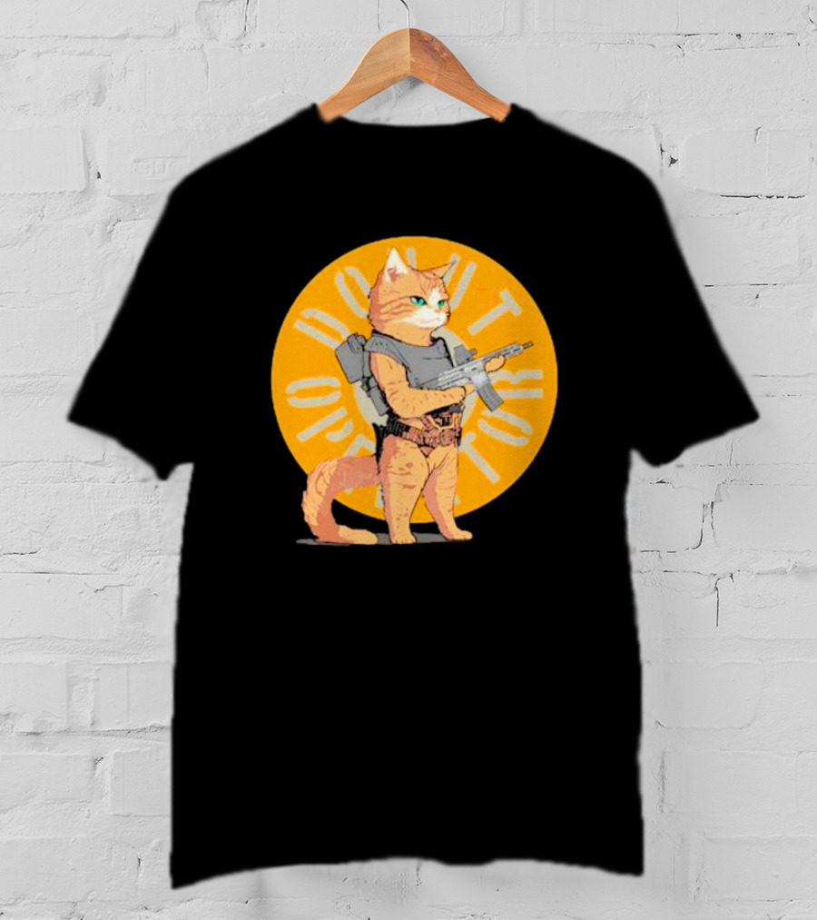 Revenge Of Squirt Cat Armed With Justice Against Dog Domination T-Shirt