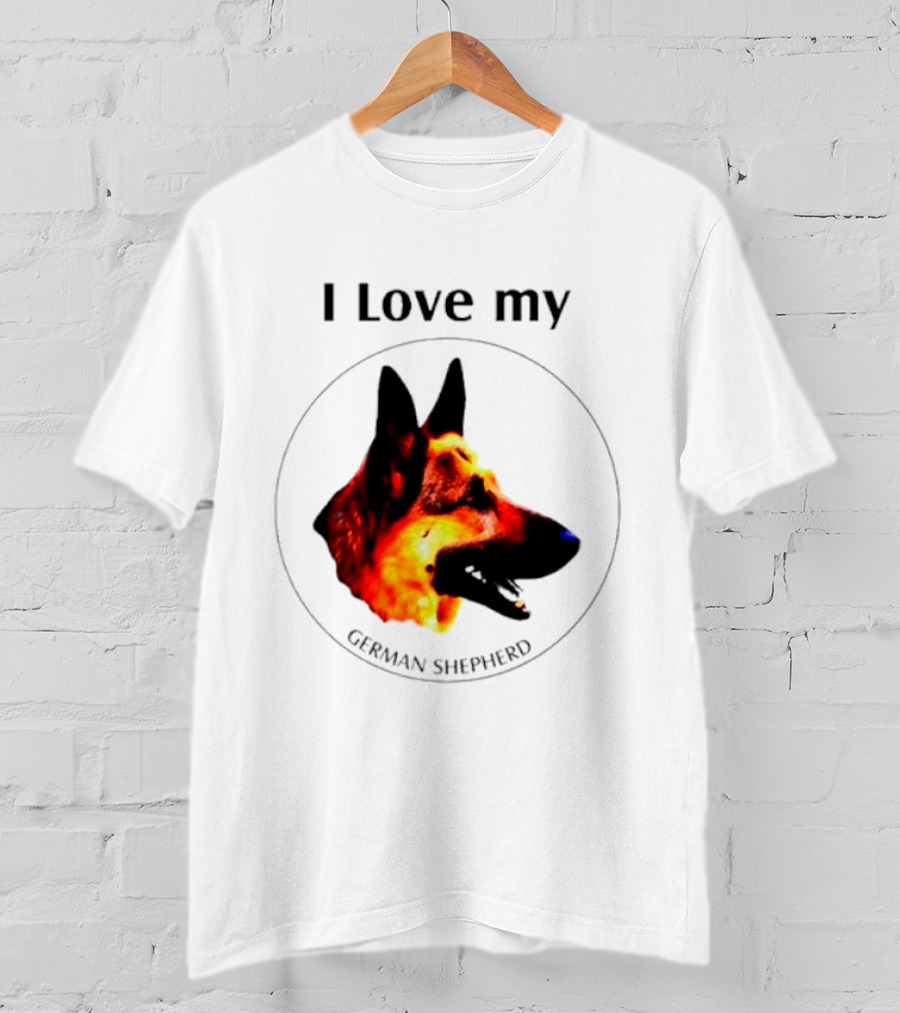 I Love My German Shepherd German Shepherd T-Shirt