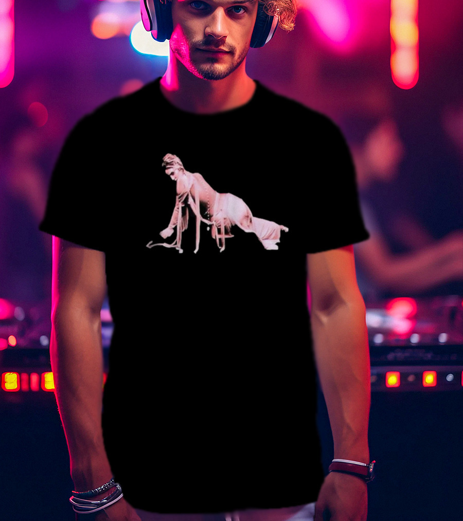 Alina Baraz Elegant Pink Silhouette Pose T-Shirt