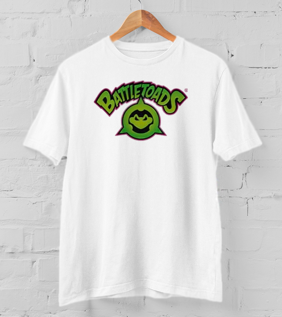 Battletoads Green Logo Frog Emblem T-Shirt