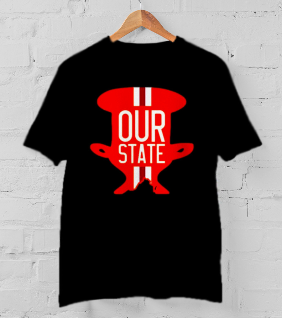 Our State Victory Celebration Red Trophy T-Shirt