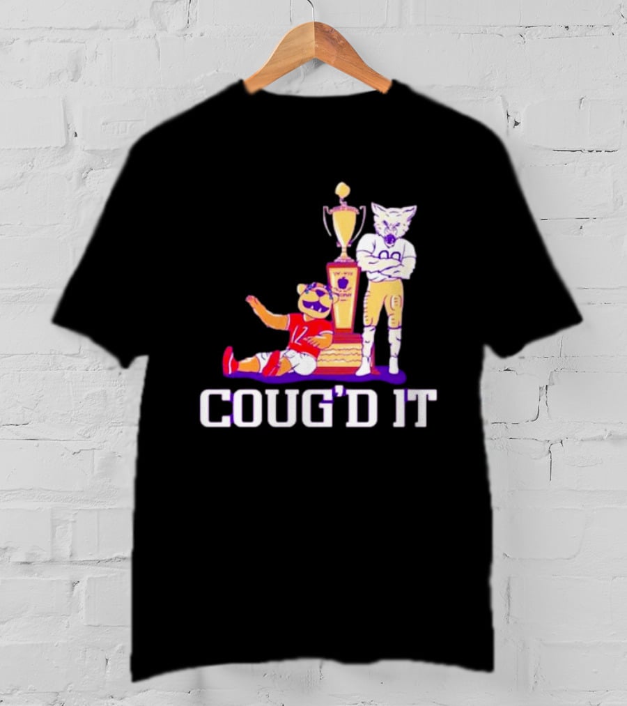 Washington Huskies Vs. Washington State Cougars Coug’d It Rivalry Trophy Victory T-Shirt