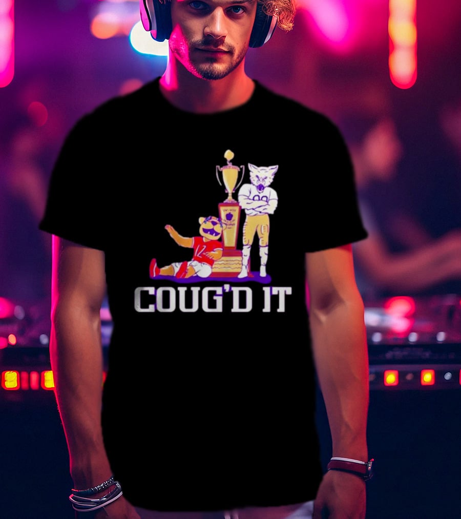Washington Huskies Vs. Washington State Cougars Coug’d It Rivalry Trophy Victory T-Shirt