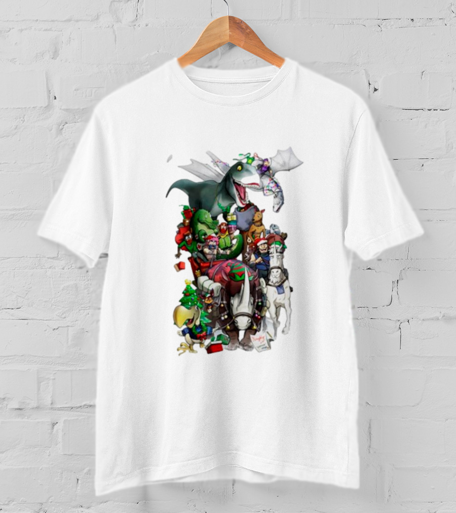 A Very Neebs Christmas Adventurous Dragon Holiday T-Shirt