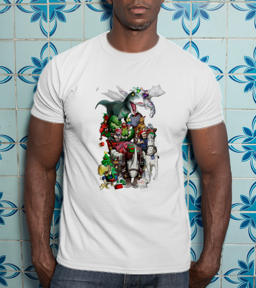A Very Neebs Christmas Adventurous Dragon Holiday T-Shirt