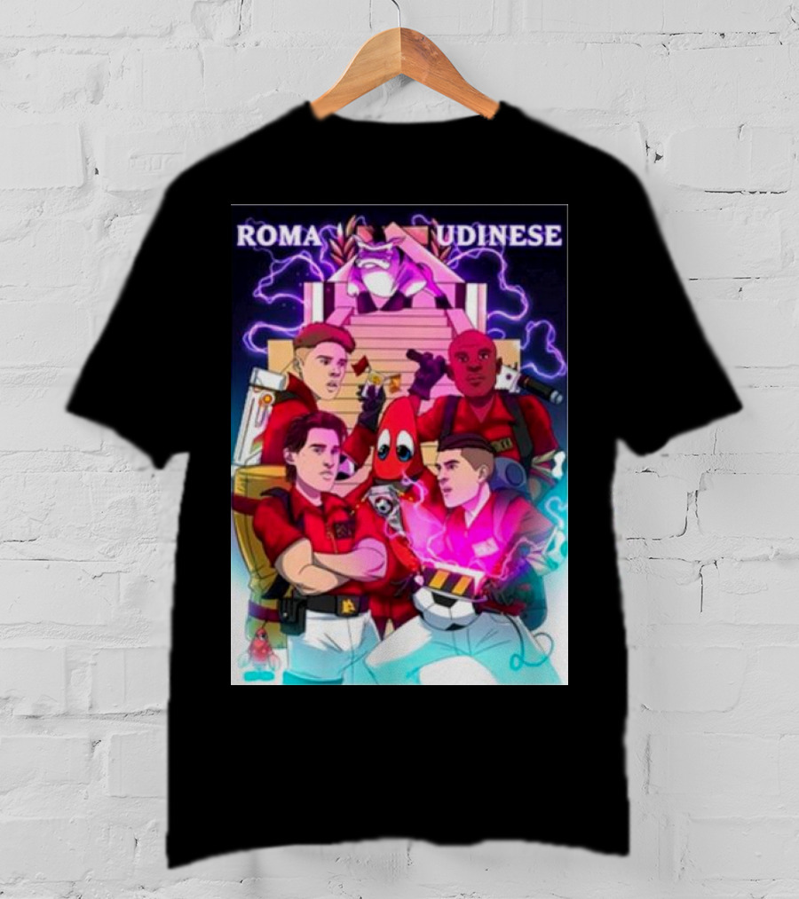 ROMA UDINESE Ghostbusters Crossover Soccer Team Remix T-Shirt