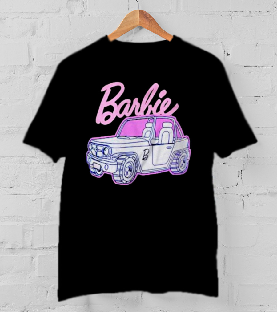Barbie Beach Cruiser Car With Pink And White T-Shirt