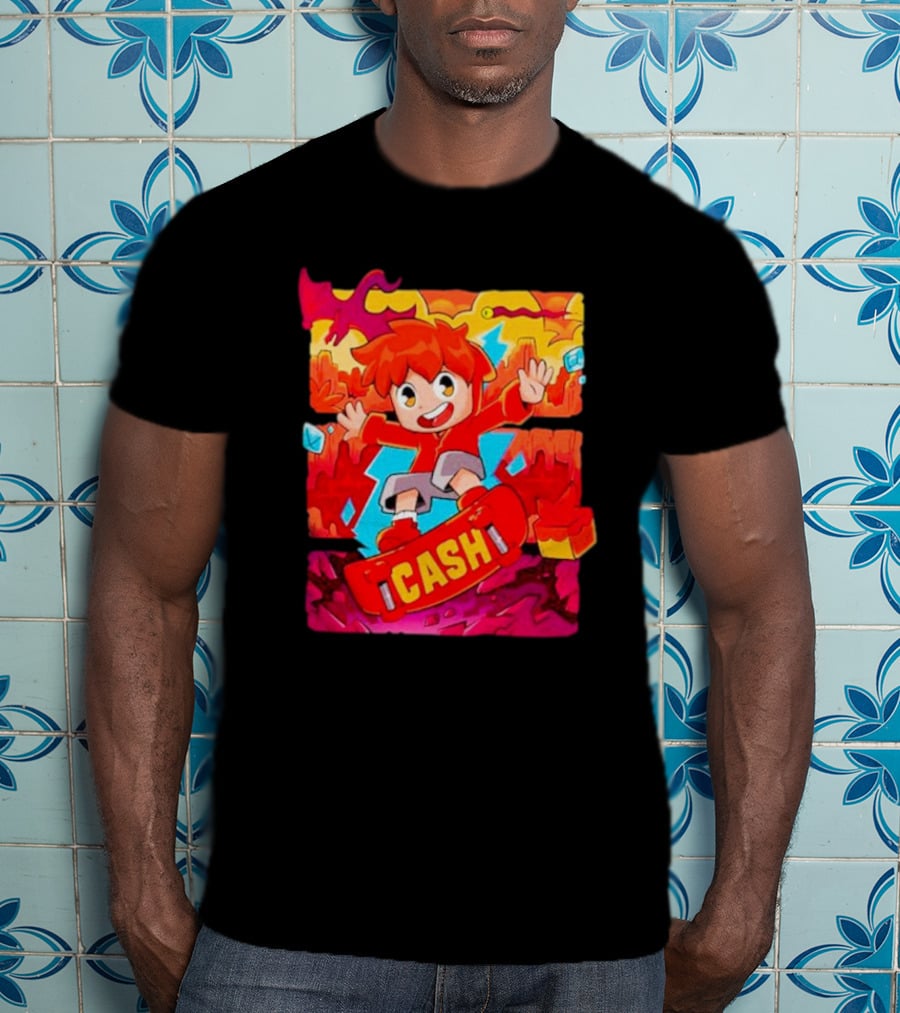Cash And Nico Cash Red Hot Adventure With Skateboard And Dragons T-Shirt