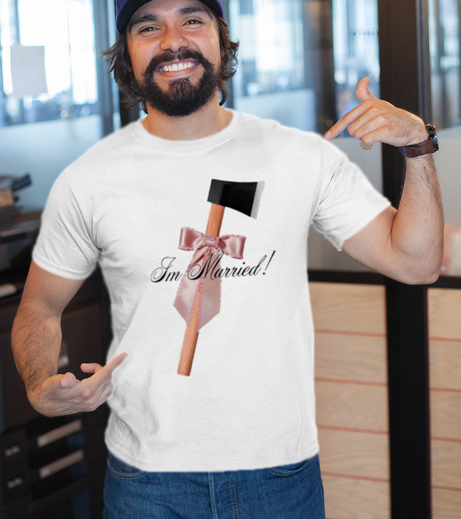 I'm Married Hack Axe With Bow And Tie T-Shirt