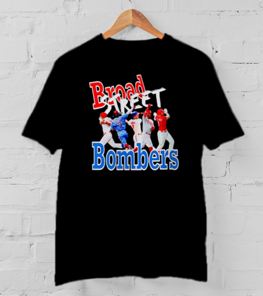 Philadelphia Phillies Broad Street Bombers Baseball Players T-Shirt