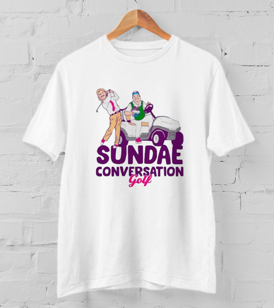 Sundae Conversation Golf Cart Humor T-Shirt