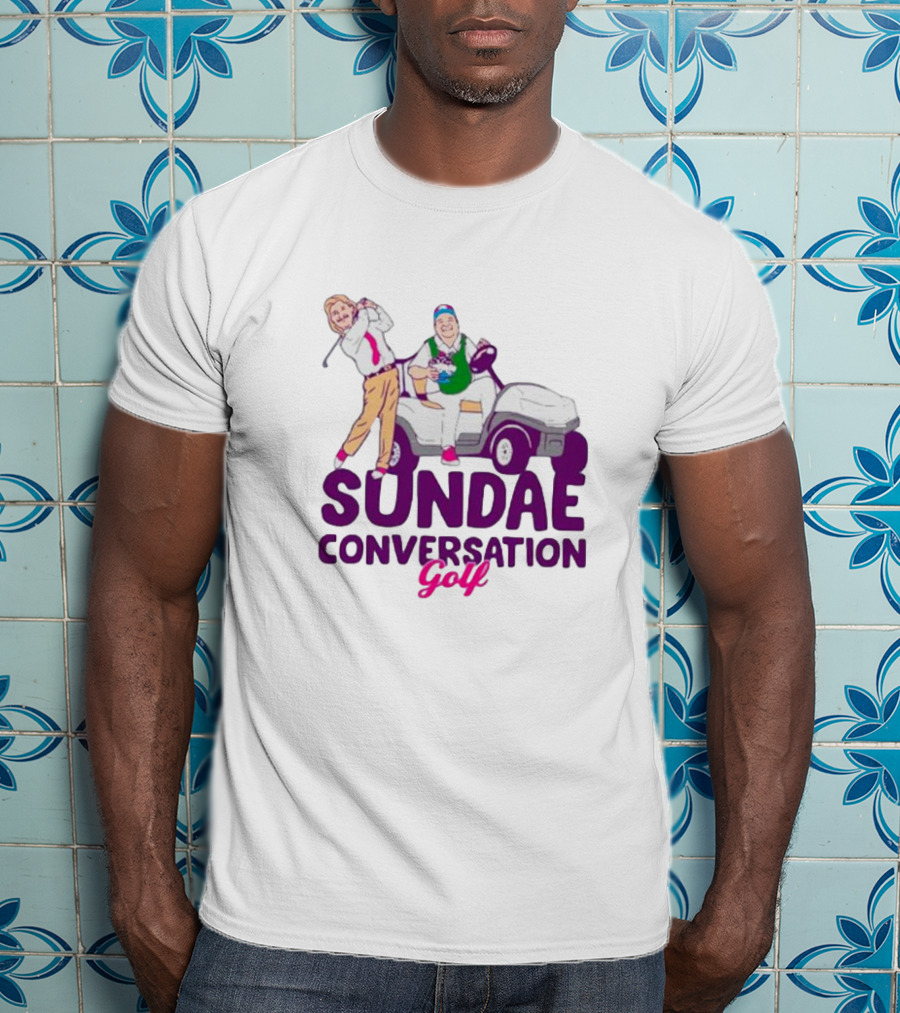 Sundae Conversation Golf Cart Humor T-Shirt