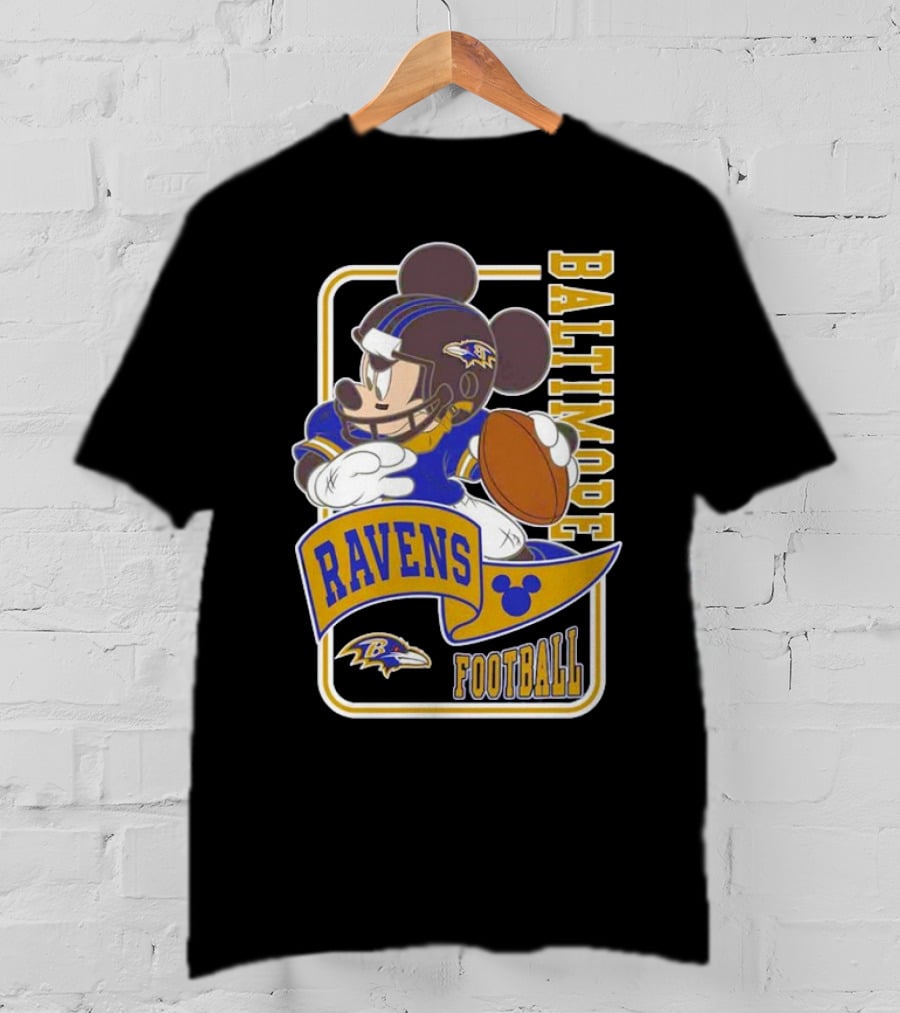 Baltimore Ravens Football Mickey Disney T-Shirt