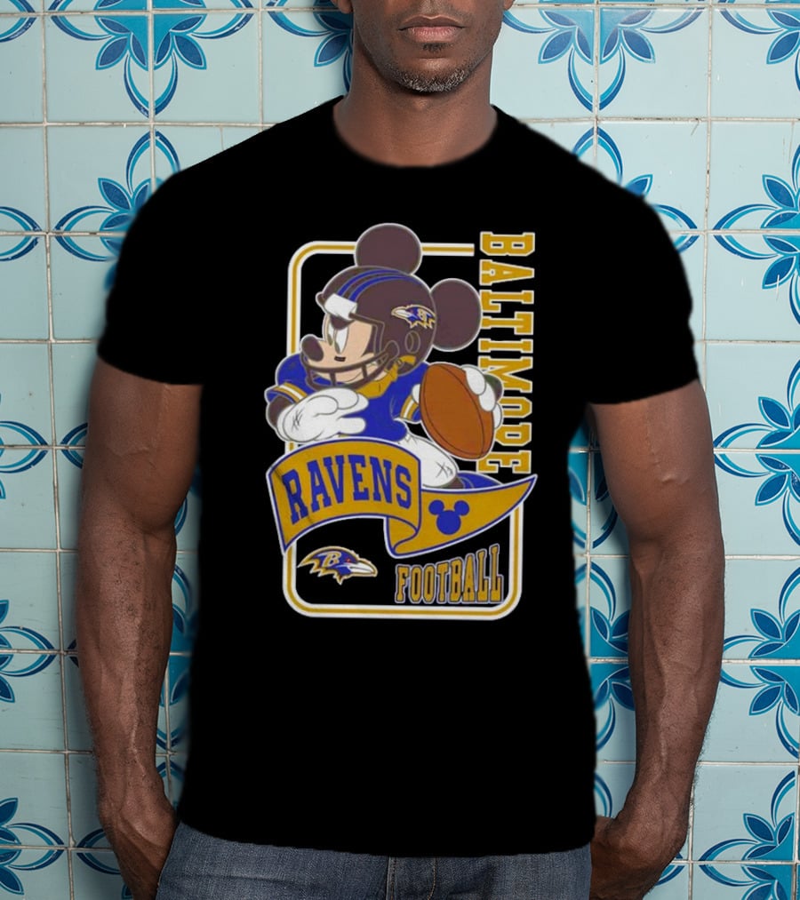 Baltimore Ravens Football Mickey Disney T-Shirt