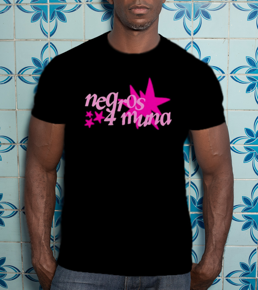 Negros 4 Muna Pink Stars T-Shirt