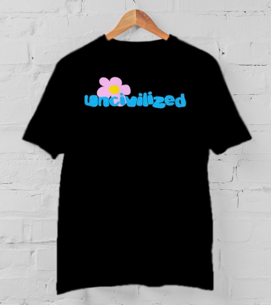 Uncivilized Pink Flower T-Shirt