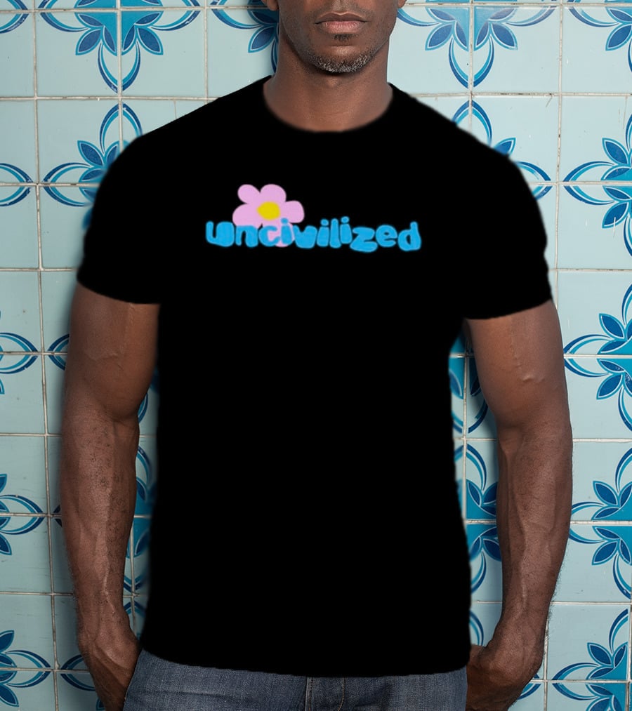 Uncivilized Pink Flower T-Shirt