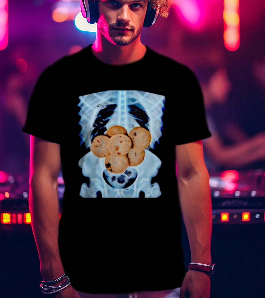 Uncle’s X-Ray Cookies Inside Skeleton Bones T-Shirt
