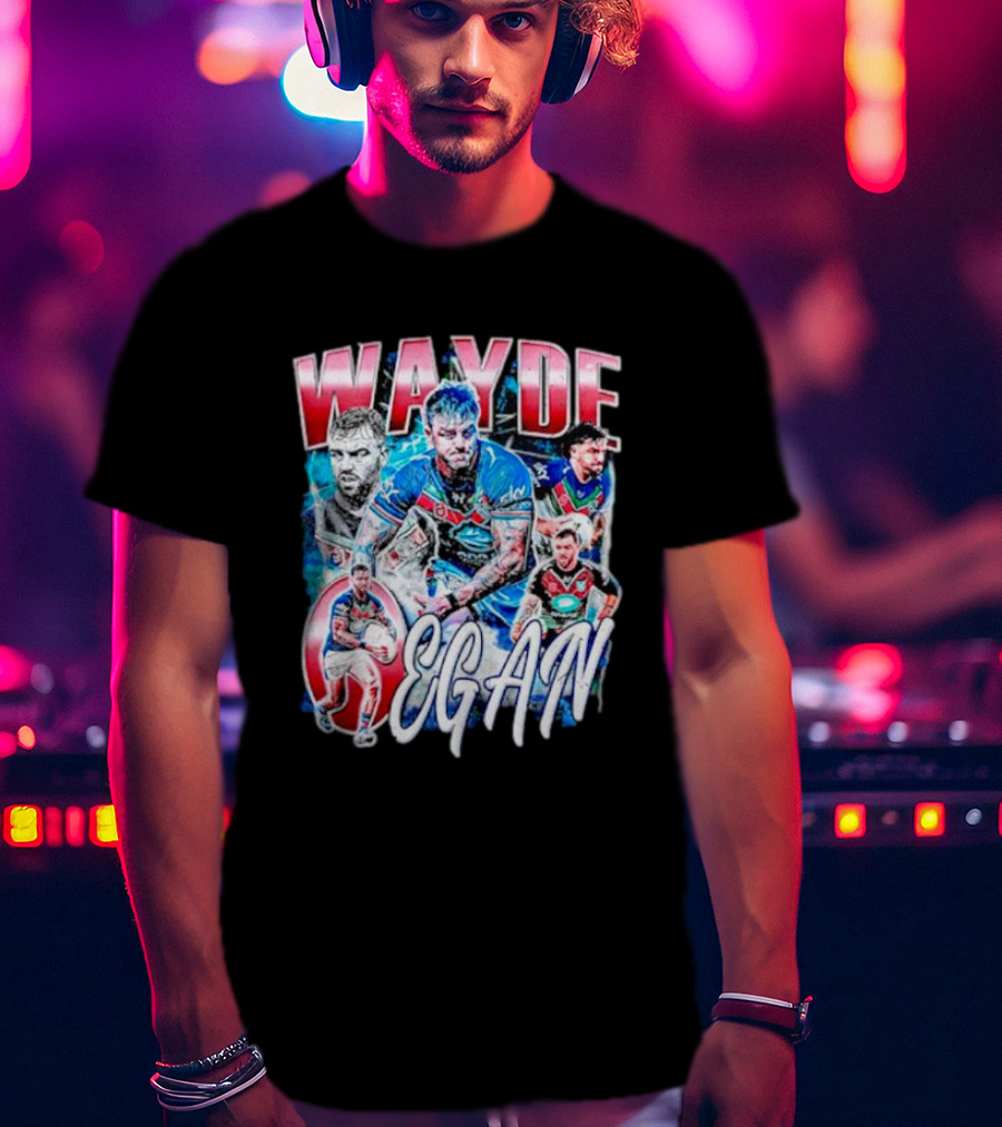 Wayde Egan New Zealand Warriors Rugby T-Shirt