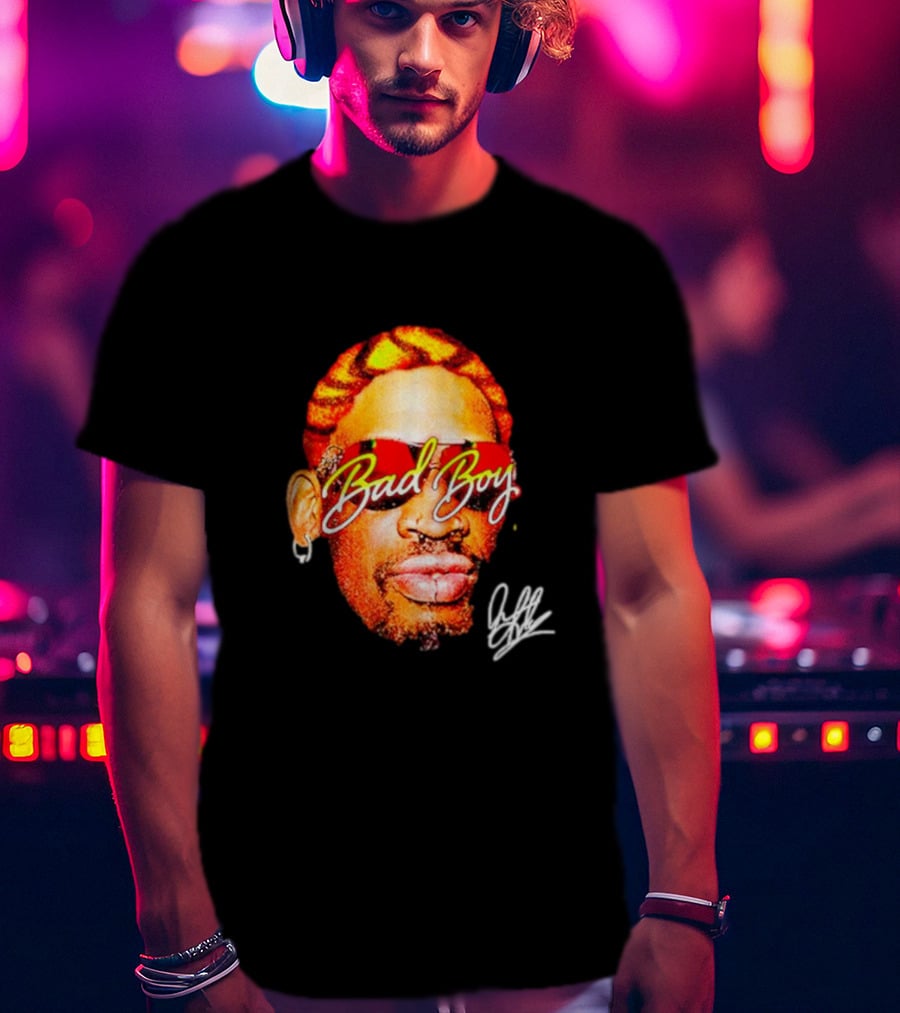 Dennis Rodman Bad Boy Signature Shades T-Shirt
