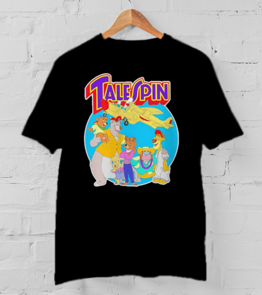 Talespin Disney Baloo Kit Rebecca Louie Airplane Adventure T-Shirt