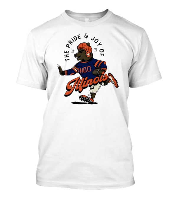 The Pride And Joy Of Illinois Bear IN Chgo Sweater With Football 1919 T-Shirt