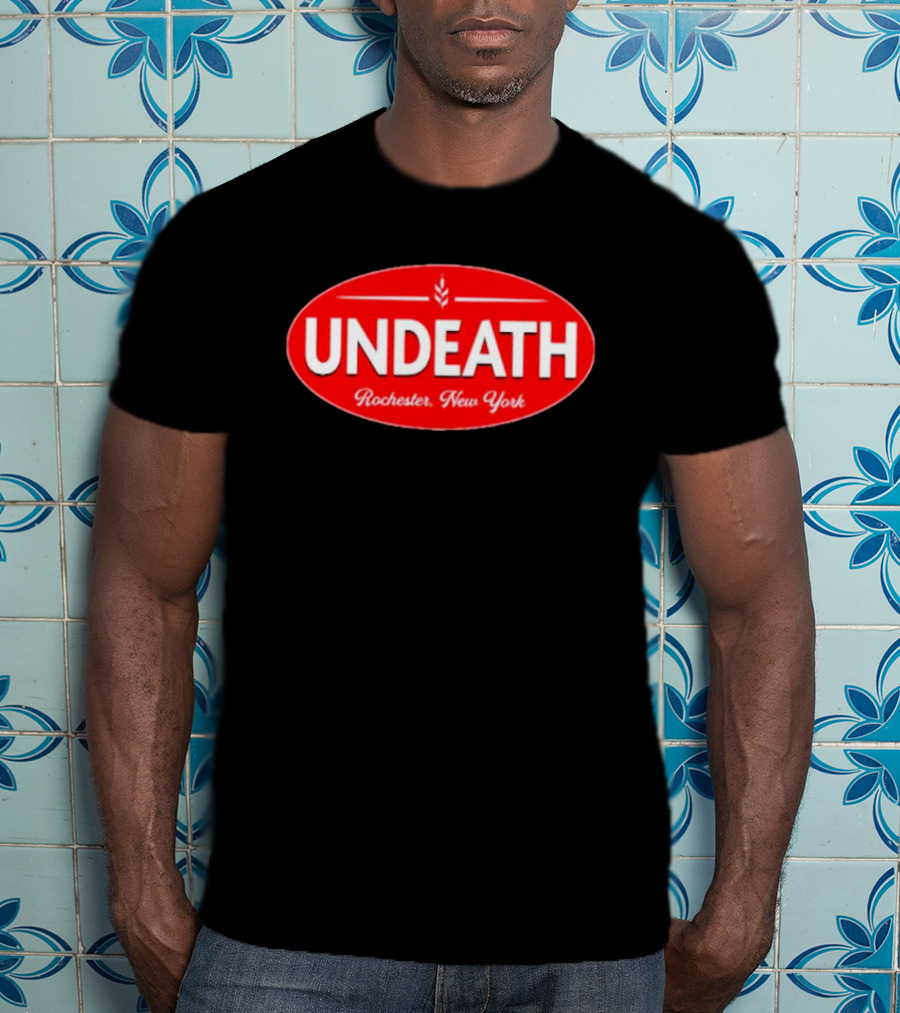 UNDEATH Rochester New York Red Oval Emblem T-Shirt