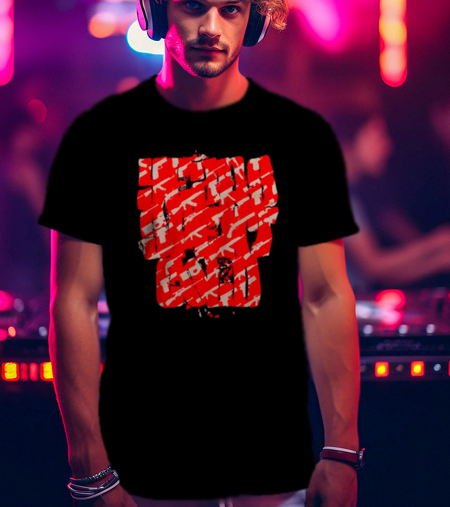 Years Spent Cold Red Camouflage Rifles T-Shirt