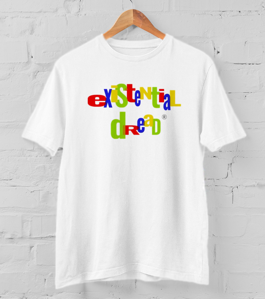 Existential Dread Colorful Block Letters T-Shirt