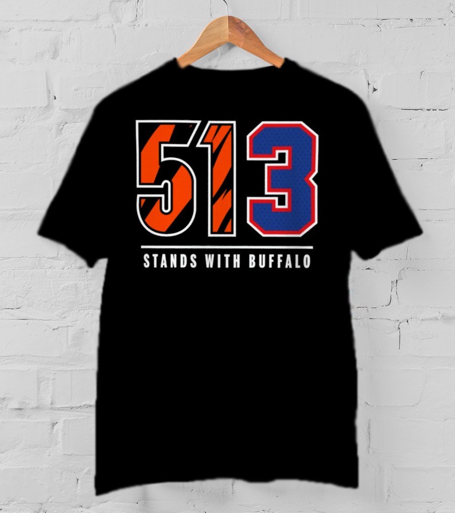 Bengals 513 Stands With Buffalo Football Solidarity T-Shirt