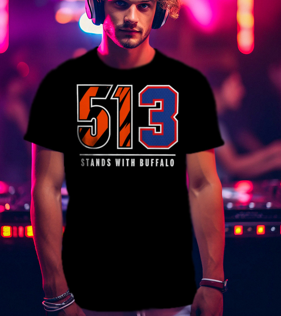 Bengals 513 Stands With Buffalo Football Solidarity T-Shirt