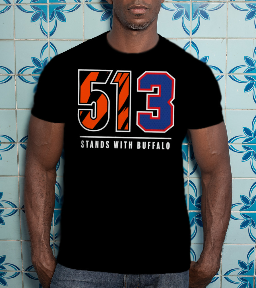 Bengals 513 Stands With Buffalo Football Solidarity T-Shirt