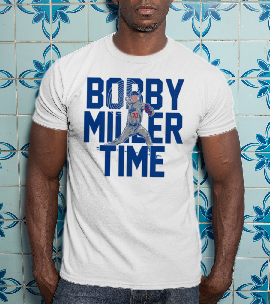 Bobby Miller Time Baseball Player Number 70 Dodgers Pitcher T-Shirt