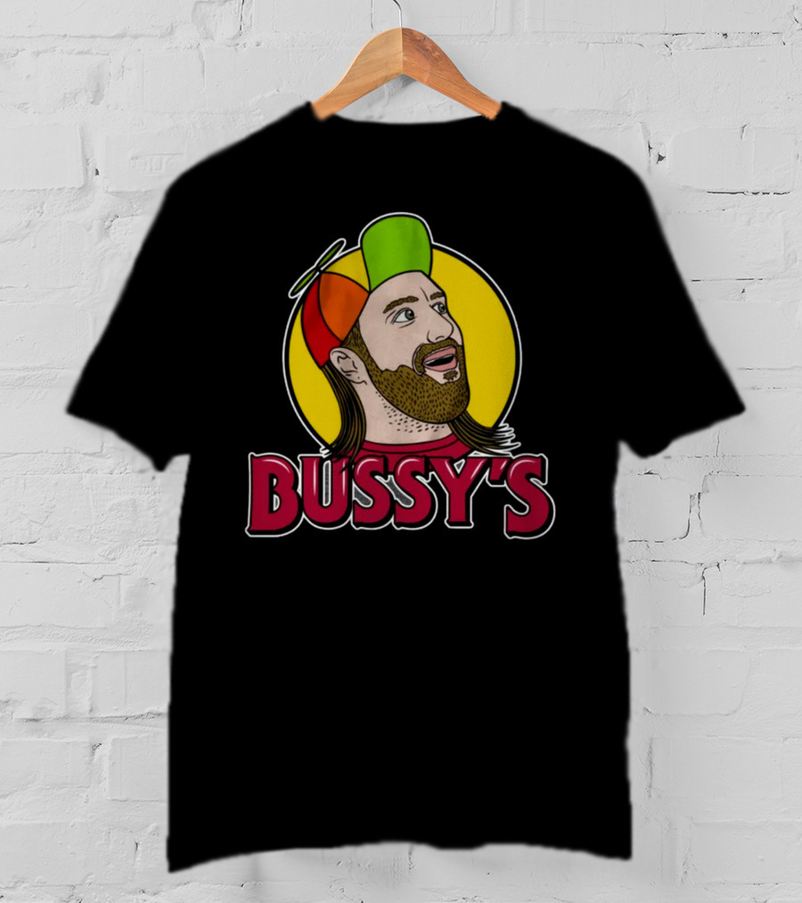 Bunker Branding Leigh Mcnasty Bussy's Retro Cartoon Hat T-Shirt