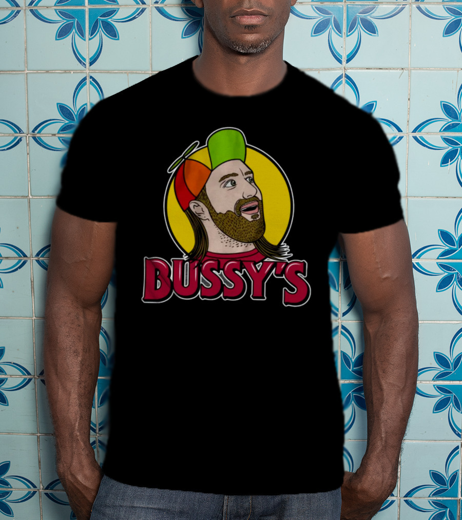 Bunker Branding Leigh Mcnasty Bussy's Retro Cartoon Hat T-Shirt