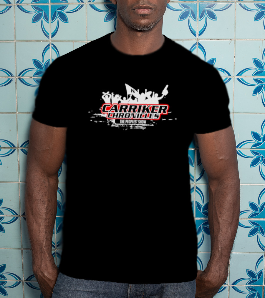 Carriker Chronicles The People's Show Crowd Silhouette With Red Highlights T-Shirt