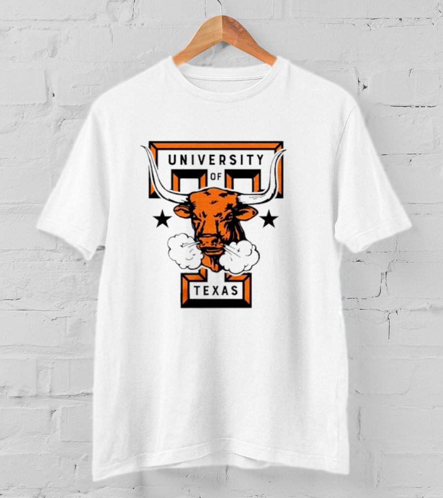 University Of Texas Longhorn Monogram Smoky Bull T-Shirt