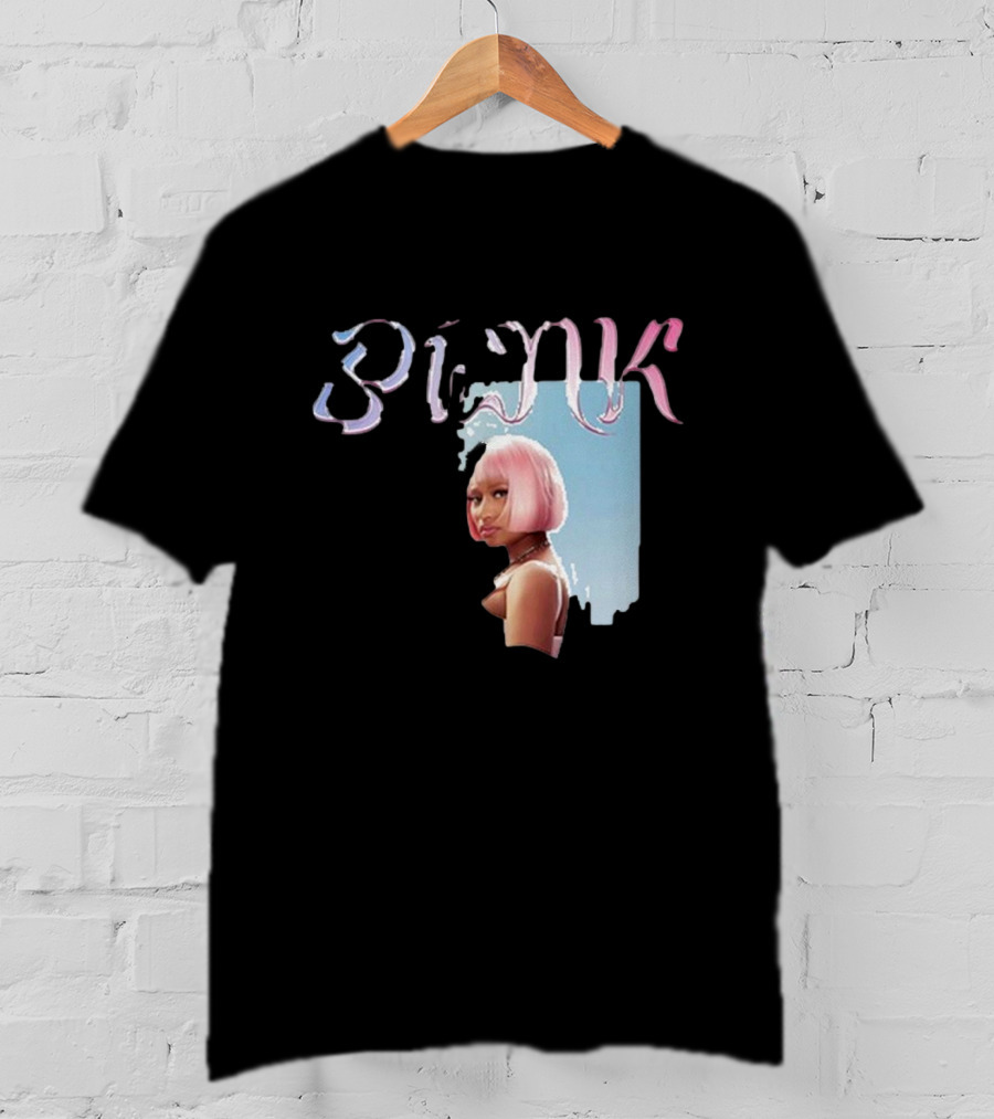 BLΛƆK Nicki Minaj Pink Photo T-Shirt