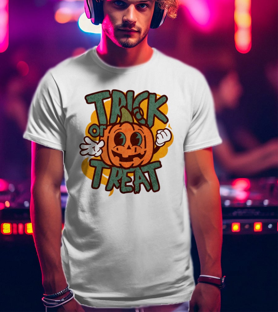Trick Or Treat Pumpkin Character T-Shirt