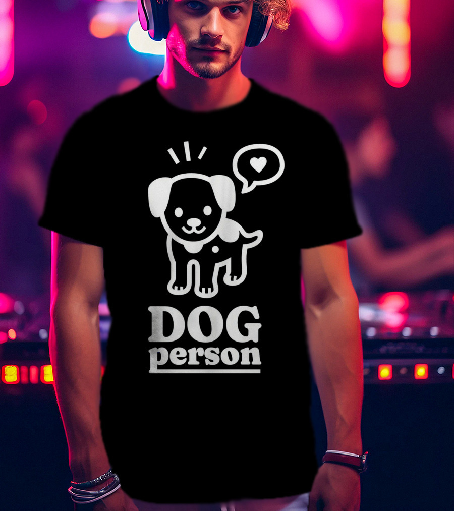 Dog Person Cute Animal Heart T-Shirt