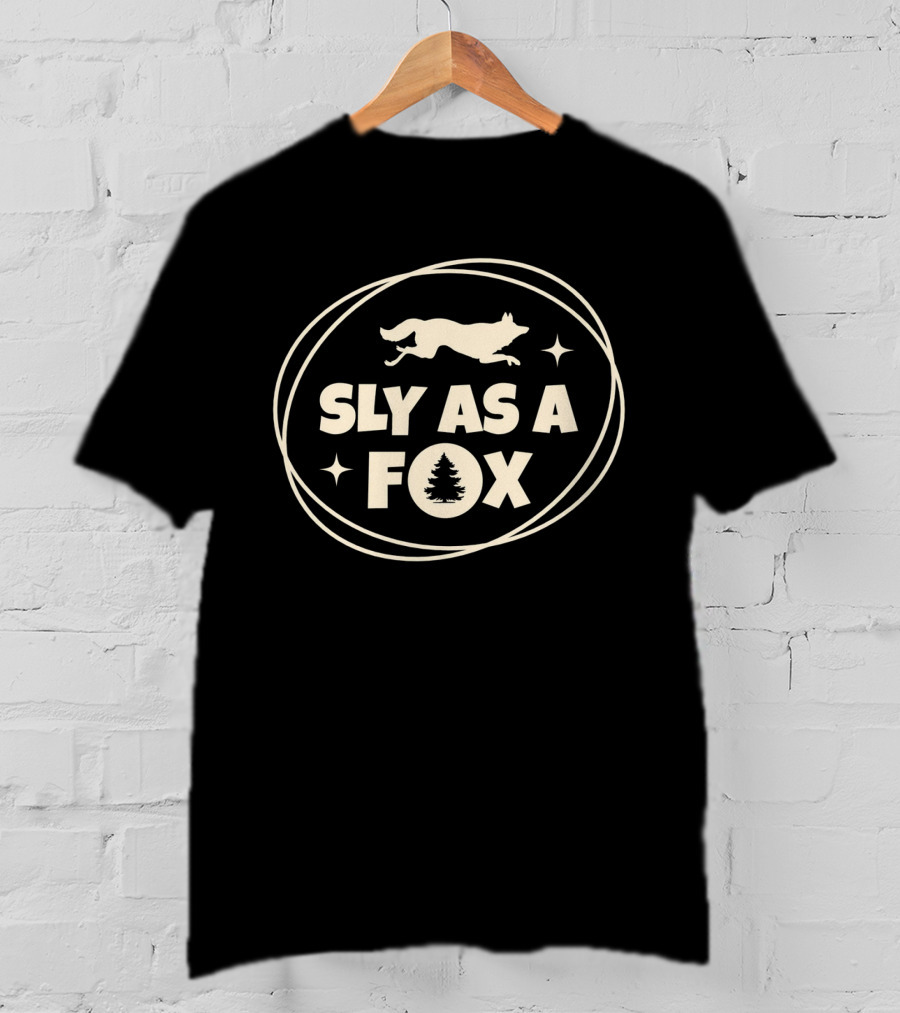 SLY AS A FOX Forest Icon Stars White T-Shirt