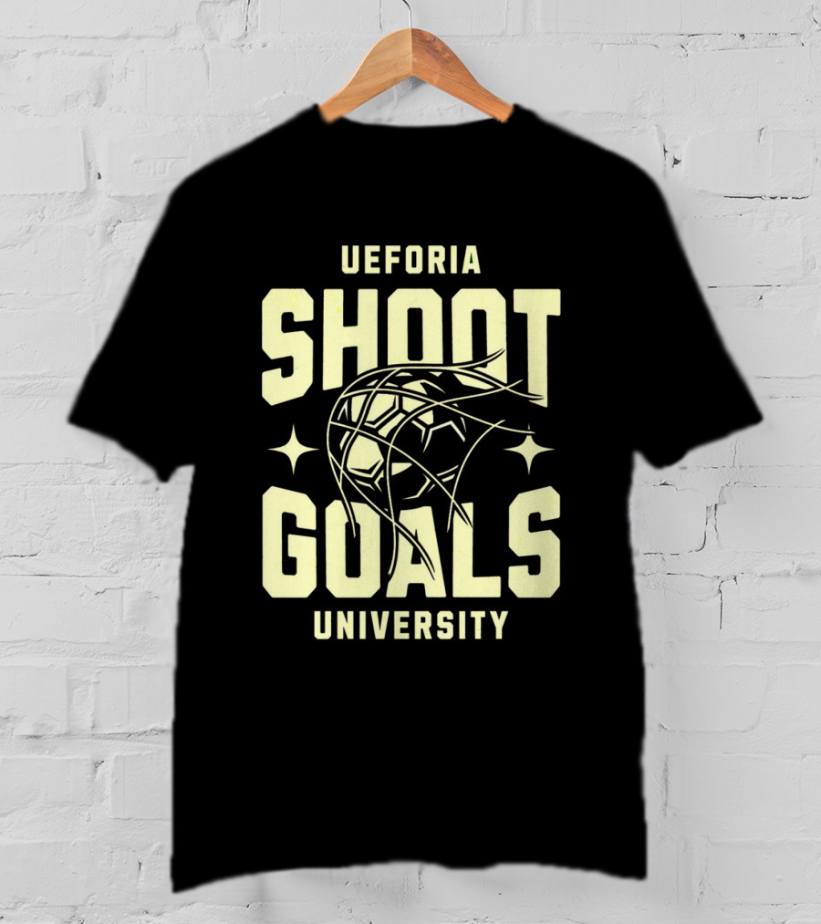 UEFORIA SHOOT GOALS UNIVERSITY Basketball T-Shirt